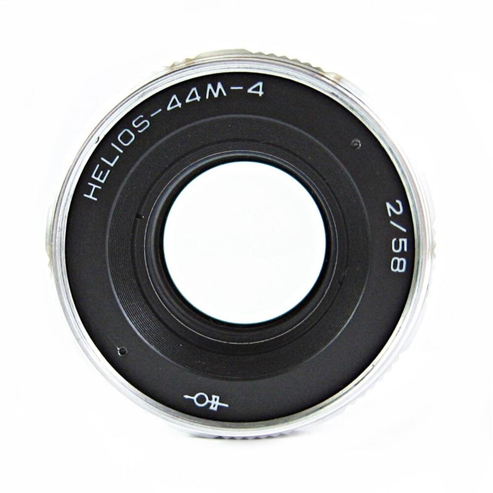 Helios 44M-4 58mm f/2 Silver White Lens M42 Mount MINT